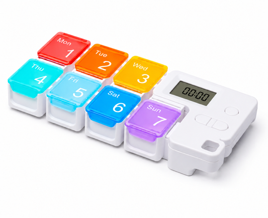 Pastillero Semanal con Alarma Digital - 7 Días