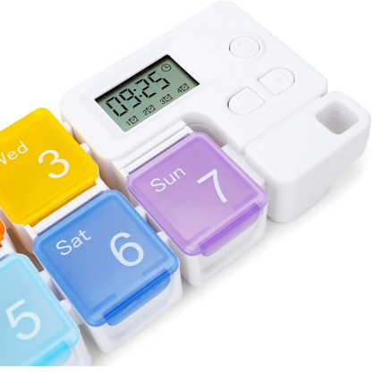 Pastillero Semanal con Alarma Digital - 7 Días
