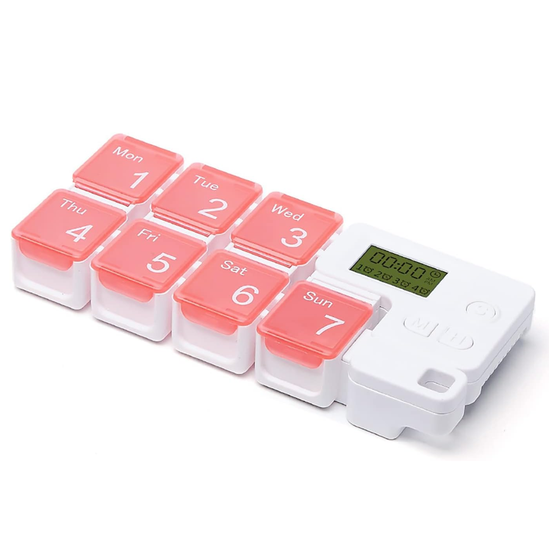 Pastillero Semanal con Alarma Digital - 7 Días